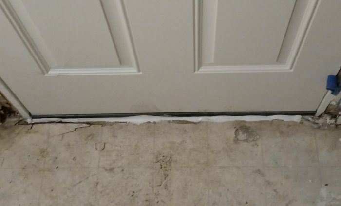 sill pan flashing under doors