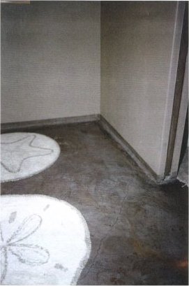 portland cement bathroom floor