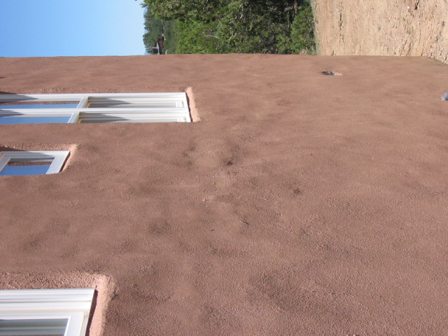 Sloppy stucco in New Mexico looks like the ocean