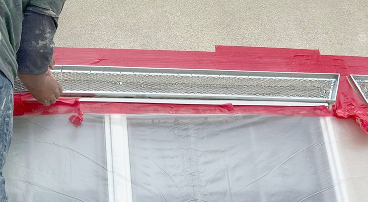 Flashing over window stucco repair in Virginia