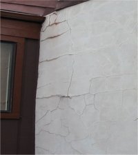 cracked
                up and loose stucco