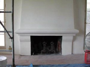 Another
                  cool stucco fireplace