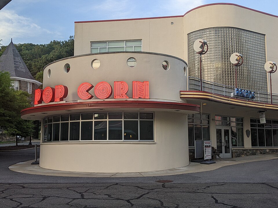 Stucco in Glen Echo Park in Glen Echo, Maryland