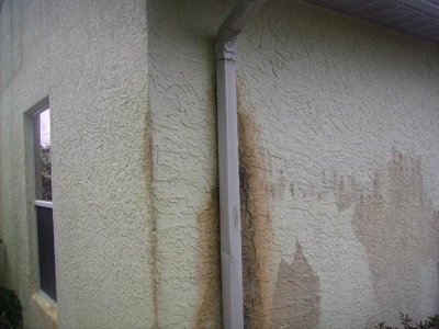 Stains on stucco
